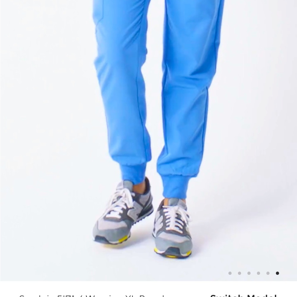 Blue FIGS scrub set like new